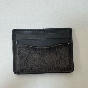 Coach Black Leather Card Holder